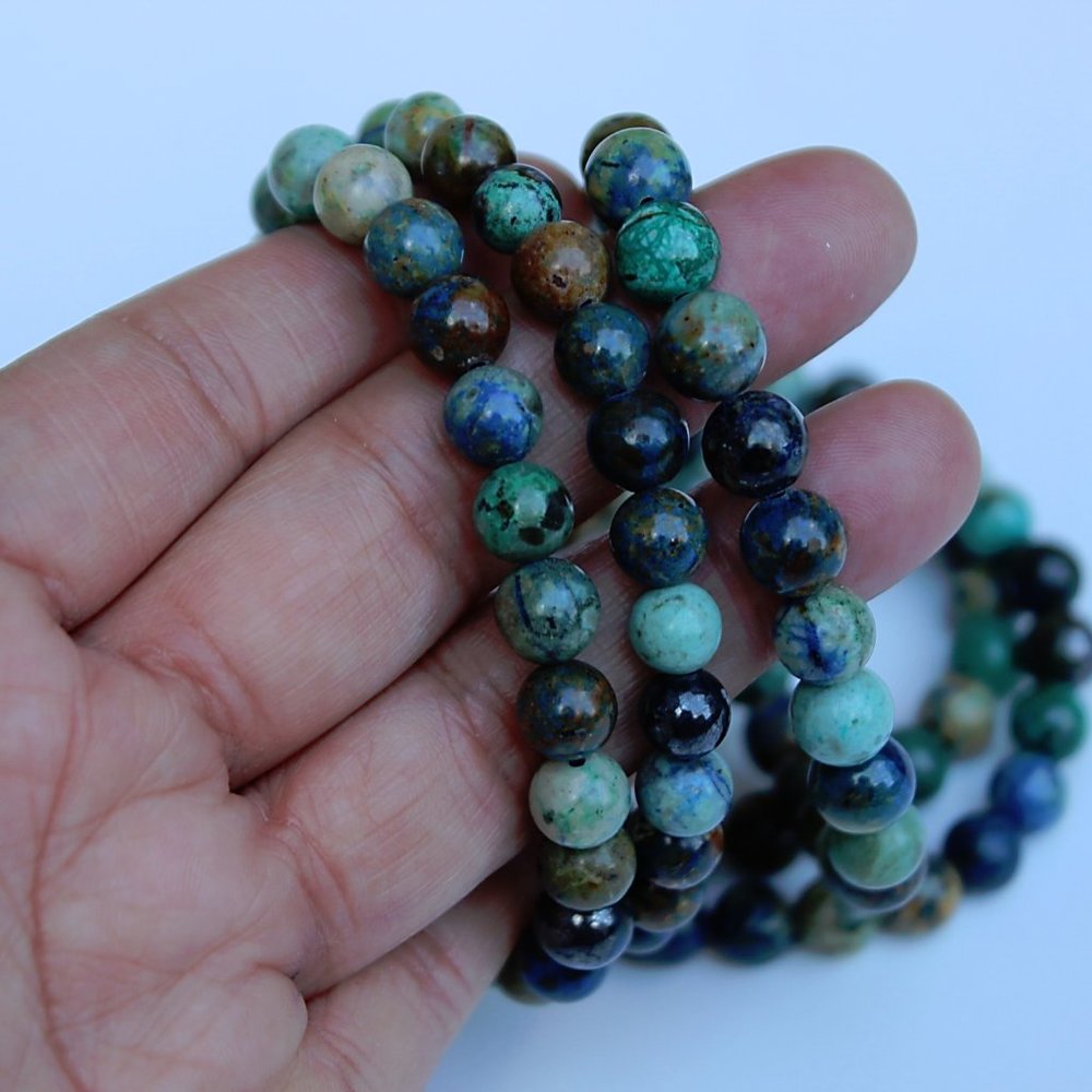 Chrysocolla Beaded Bracelet